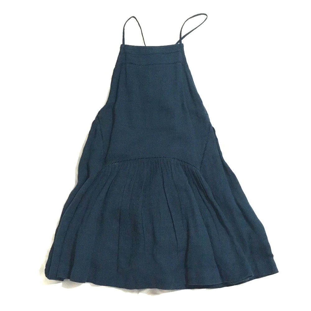 FREE PEOPLE Turquoise Strap Dress